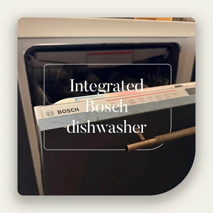Integrated Bosch dishwasher